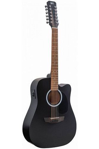 JET JDEC-255/12 BKS Электроакустическая гитара 12-струнная.